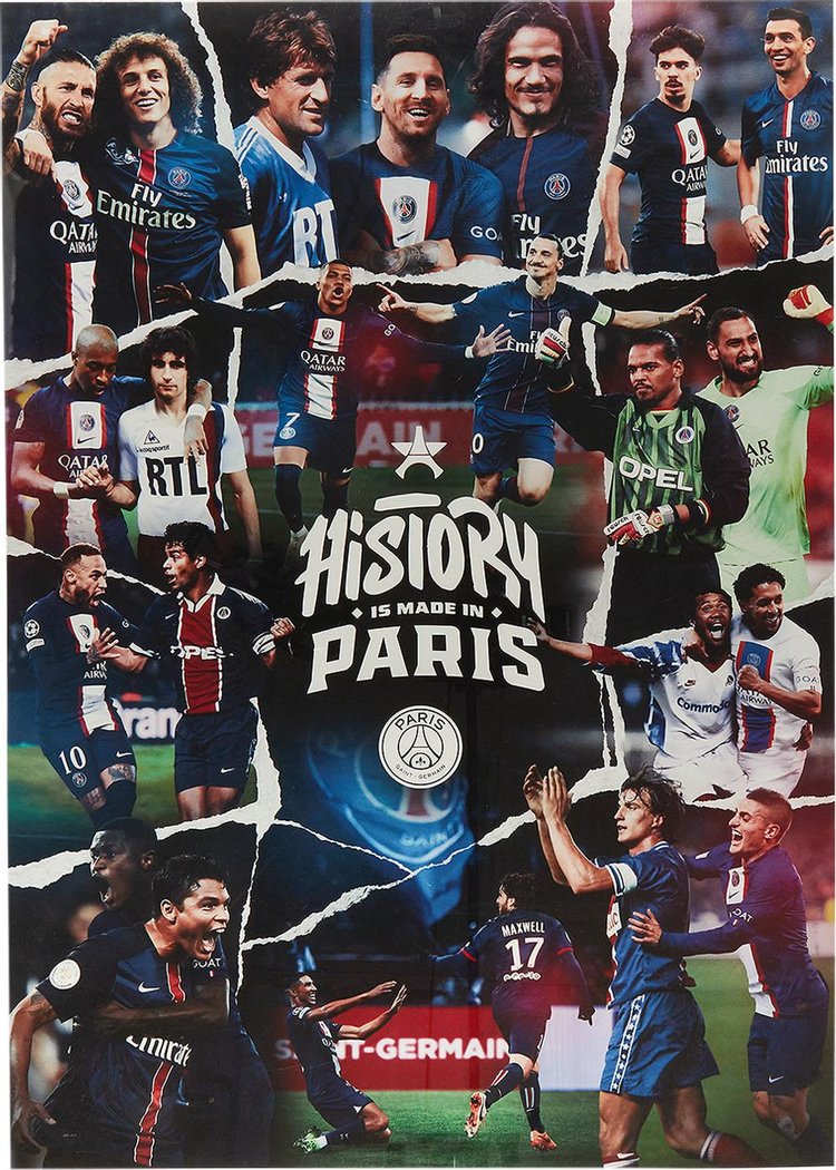 Paris Saint-Germain x Club Legacyz History Is Made In Paris Artwork 'Multicolor'