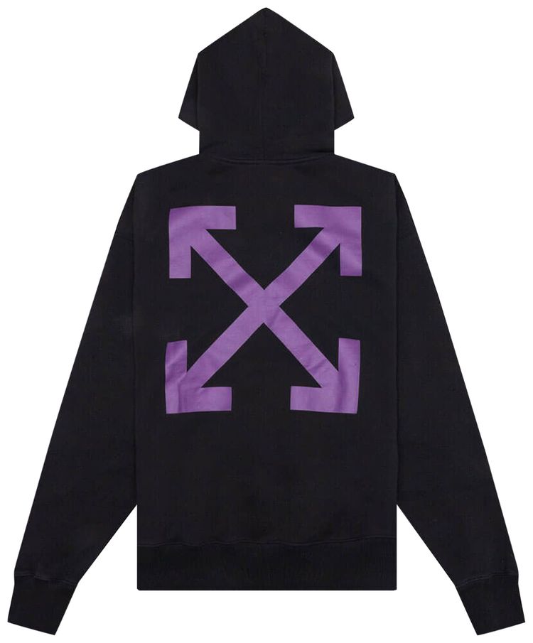 Off White Arrow Caravaggio Mercy Skat Hoodie BlackOrchid