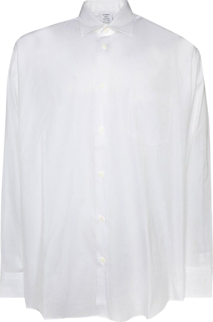 Vetements Back Logo Shirt 'White'