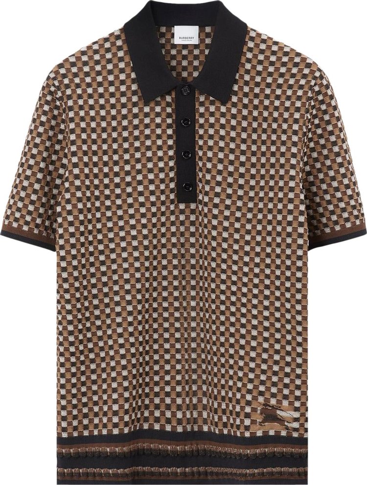 Burberry Logo Embroidered Polo Shirt 'Dark Birch Brown'