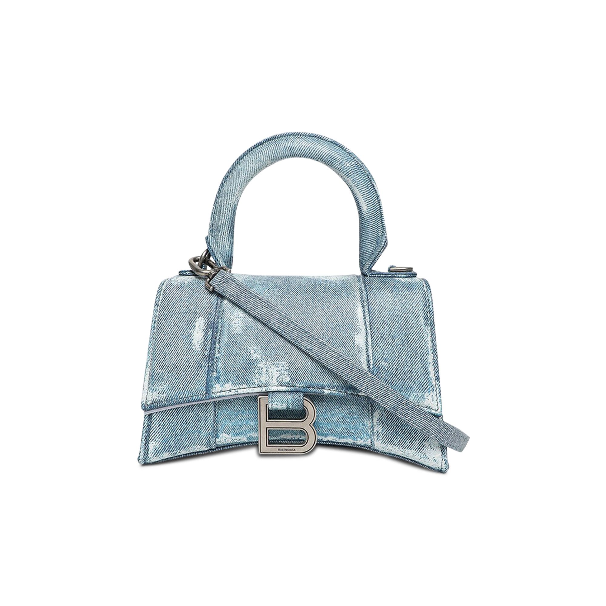 Buy Balenciaga Hourglass Shoulder Bag 'Denim Blue' - 592833