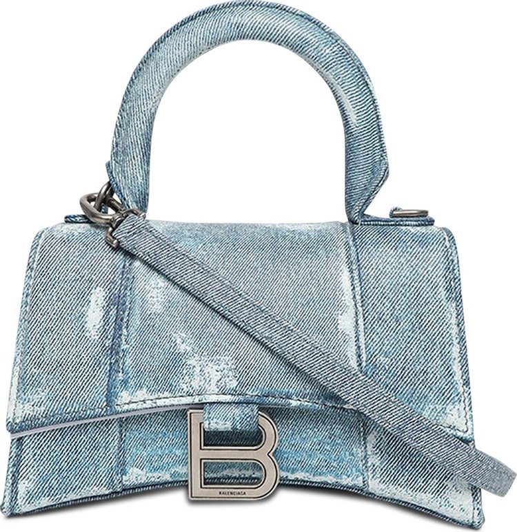 Balenciaga Hourglass Shoulder Bag 'Denim Blue'