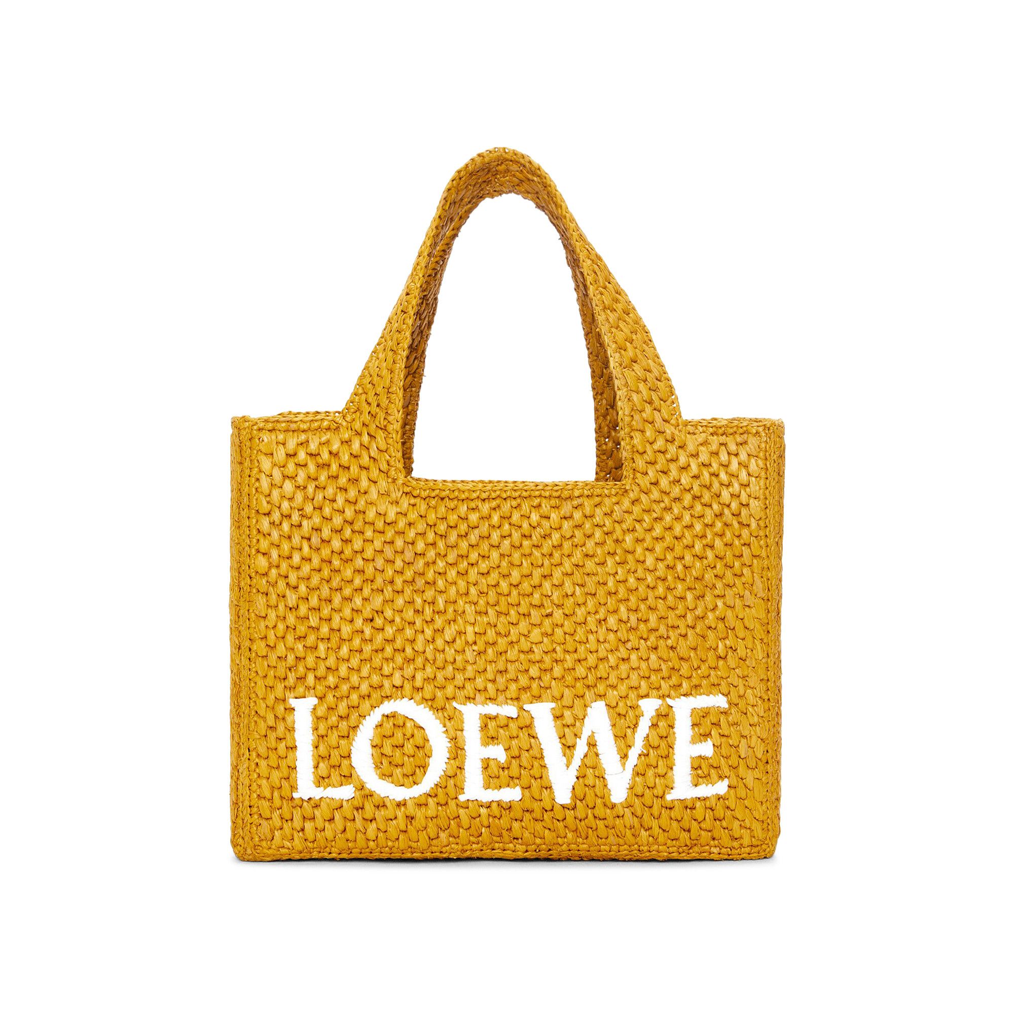 Buy Loewe Font Small Tote Bag 'Ochre' - A685B59X01 3918 | GOAT