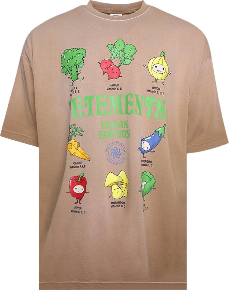 Vetements Vegan Logo T-Shirt 'Earth'