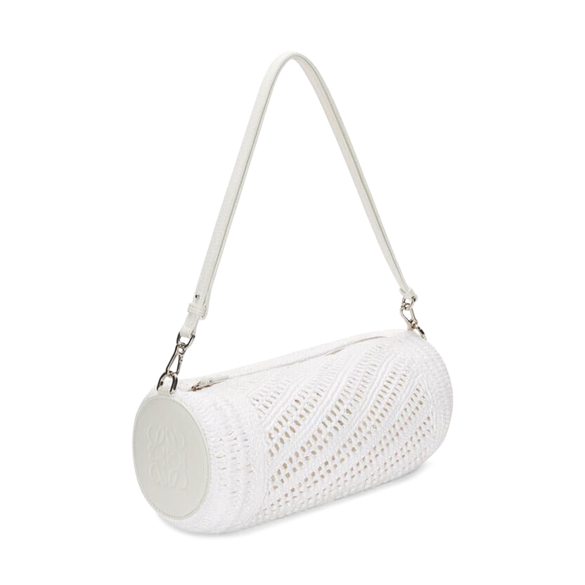 Buy Loewe Bracelet Pouch Raffia Bag 'White' - A912P84X28