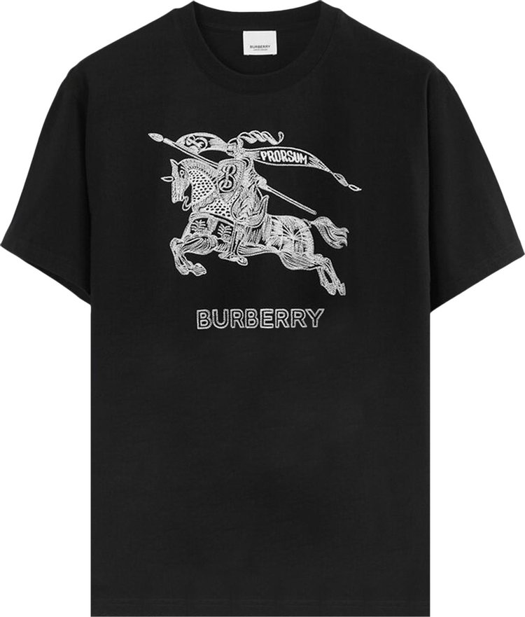 Burberry Embroidered EKD T-Shirt 'Black'