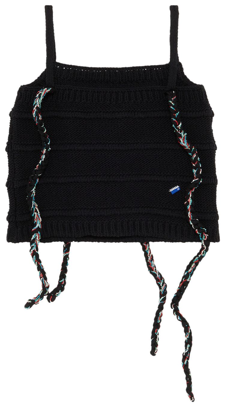 Ader Error Knit Cami Crop Black