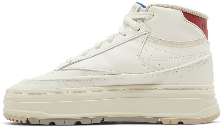 Reebok Wmns Club C Geo Mid Chalk Flash Red