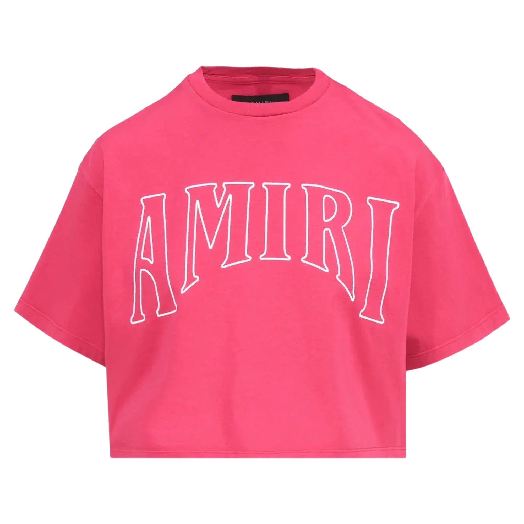 Buy Amiri Sun Cropped Tee 'Pink/Purple' - PS23WJG003 886 PINK | GOAT