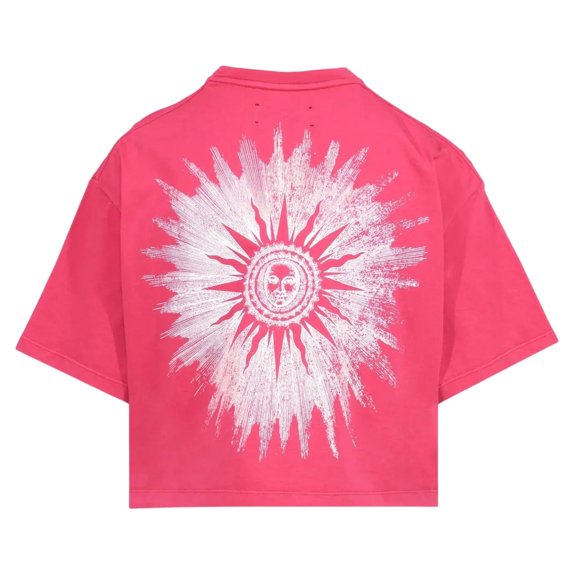 Buy Amiri Sun Cropped Tee 'Pink/Purple' - PS23WJG003 886 PINK | GOAT