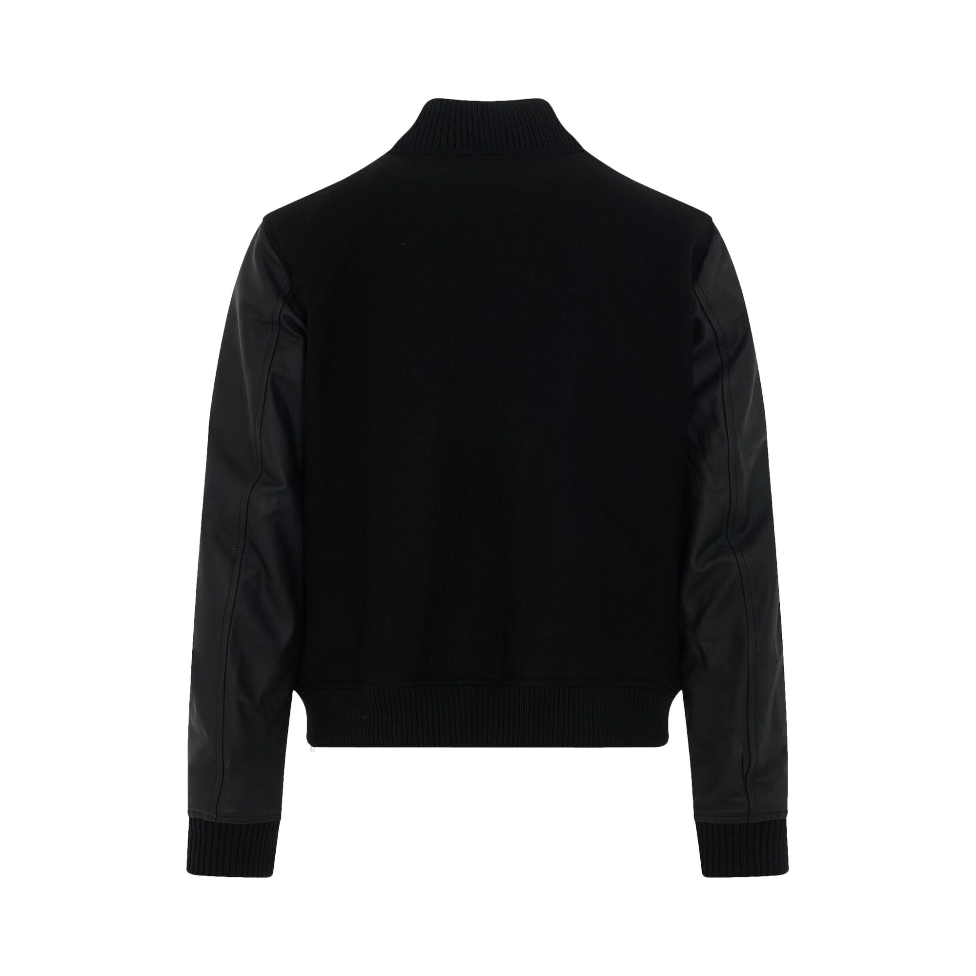 Buy Off-White Patch Varsity Jacket 'Black/Orange