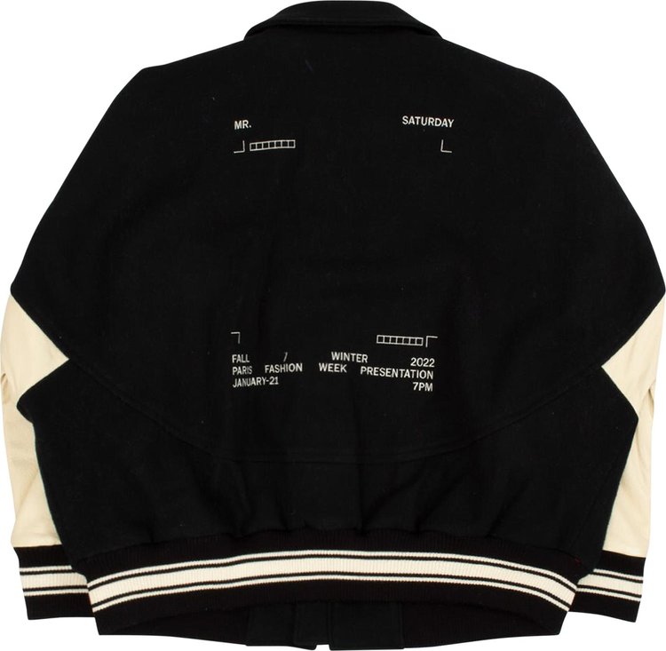 Mr Saturday Award Bomber Jacket Black