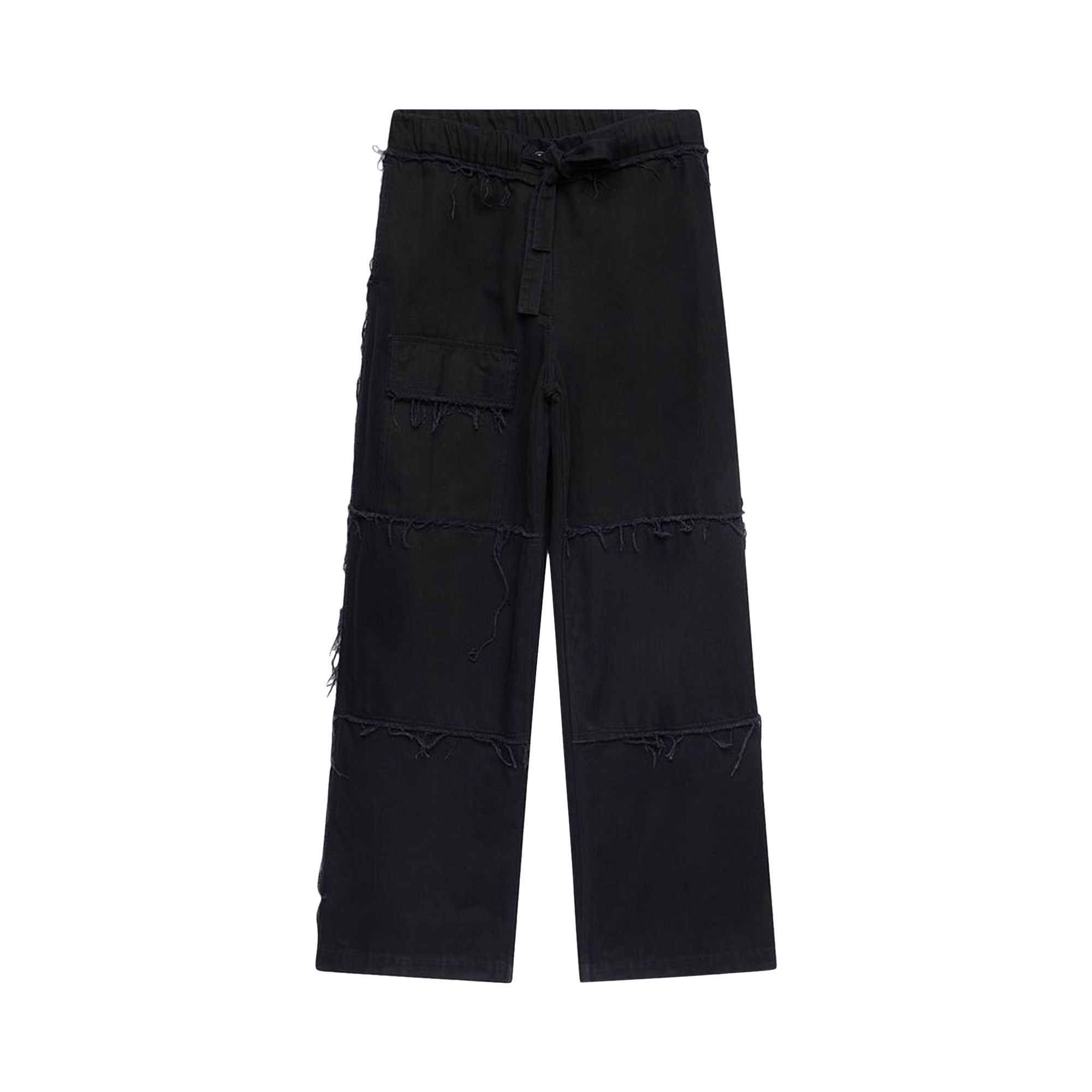 Buy Dries Van Noten Paint Denim Pants 'Black' - 231 010932 6437