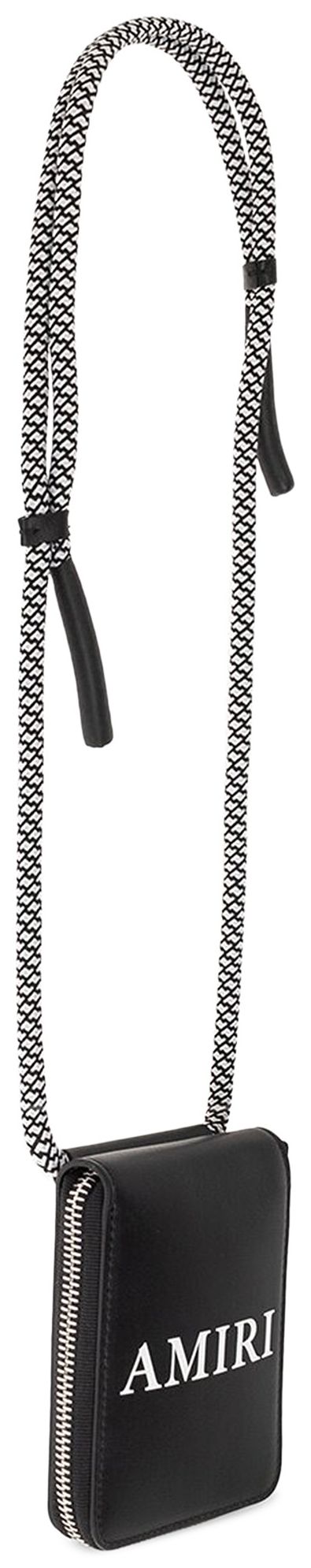 Amiri Crossbody Zip Around Bag Black