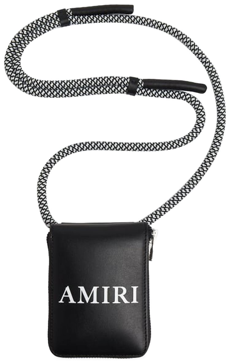 Amiri Crossbody Zip Around Bag Black