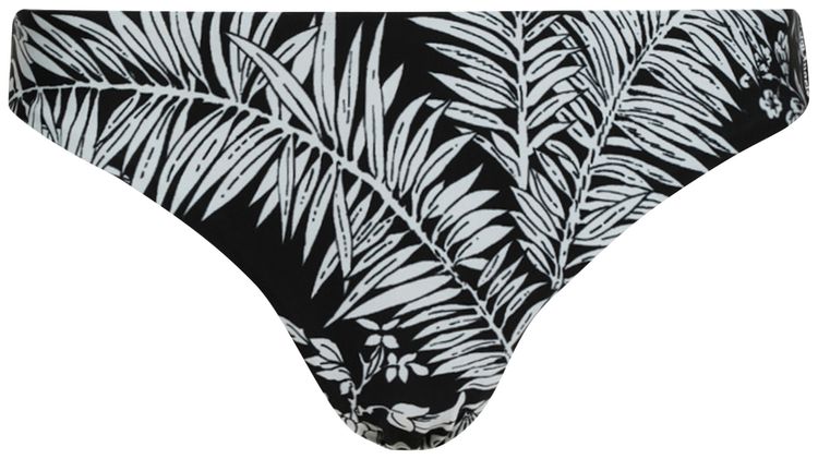 Palm Angels Jungle Parrot Bikini Briefs BlackWhite