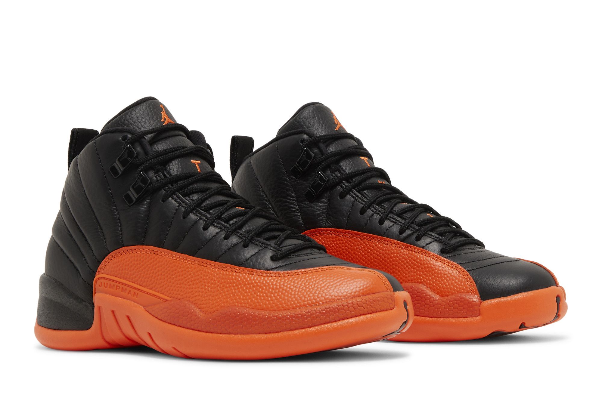 Low top 12s black and orange on sale