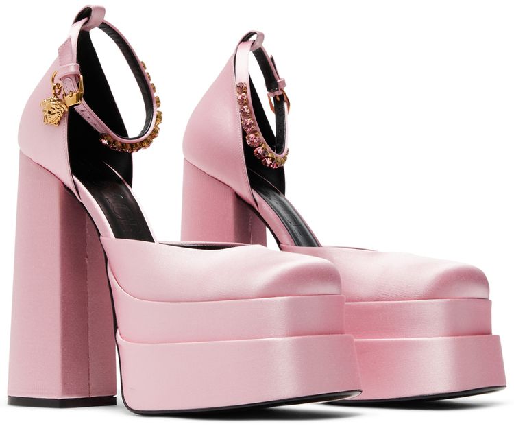 Versace Wmns Medusa Aevitas Platform Pumps Pink