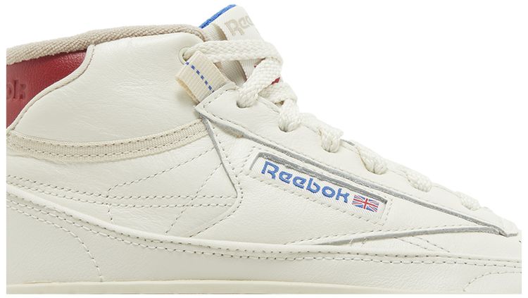 Reebok Wmns Club C Geo Mid Chalk Flash Red