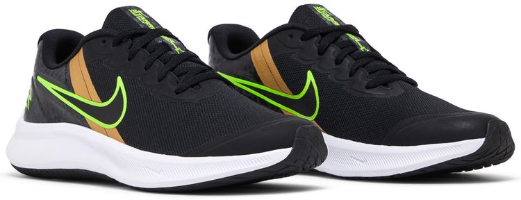 Nike Star Runner 3 RW GS Black Action Green