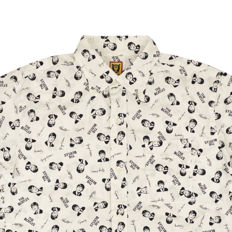 Human Made Beatles Short Sleeve Button Down Shirt White
