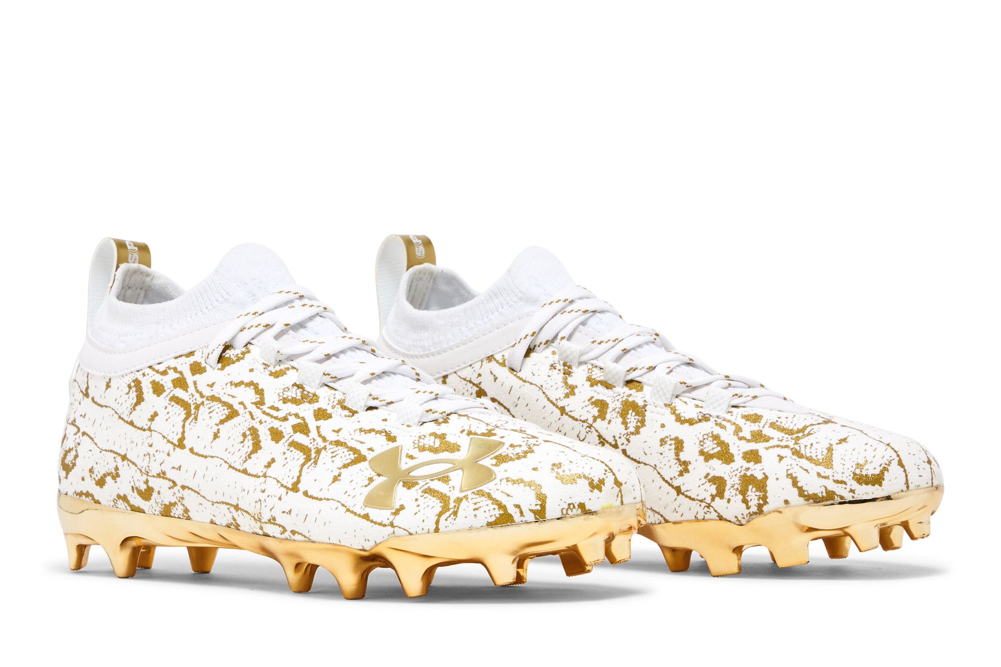 Spotlight Lux Suede 2.0 'White Metallic Gold' - Under Armour