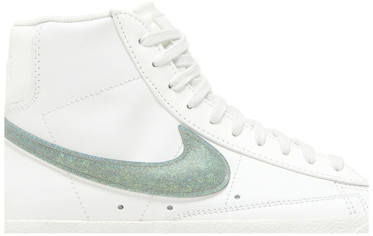 Nike Wmns Blazer Mid 77 Essential Glitter Swoosh   Dusty Sage