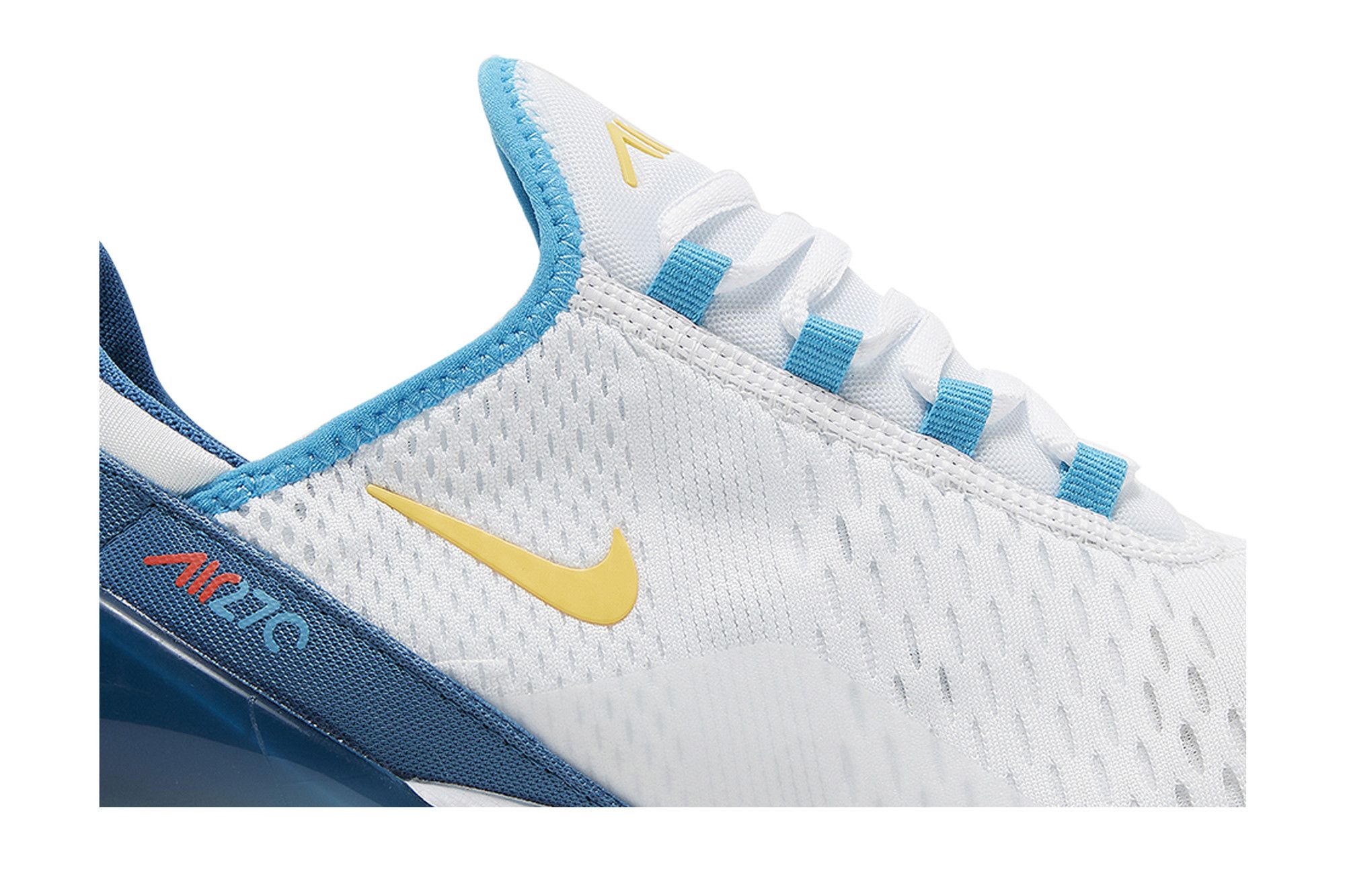 Nike women's air max 270 shoes - gold/white/blue clearance