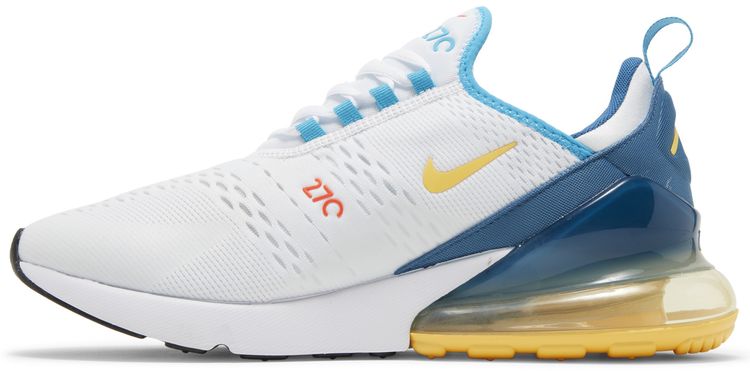 Nike Air Max 270 White Industrial Blue Citron