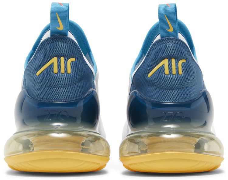 Nike Air Max 270 White Industrial Blue Citron