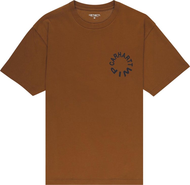 Buy Carhartt WIP Work Varsity T-Shirt 'Deep Hamilton Brown/Black