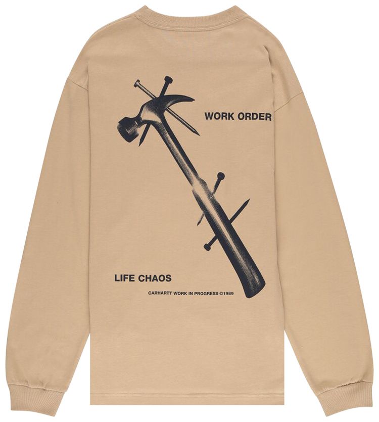 Carhartt WIP Reverse Hammer T Shirt Dusty Hamilton Brown