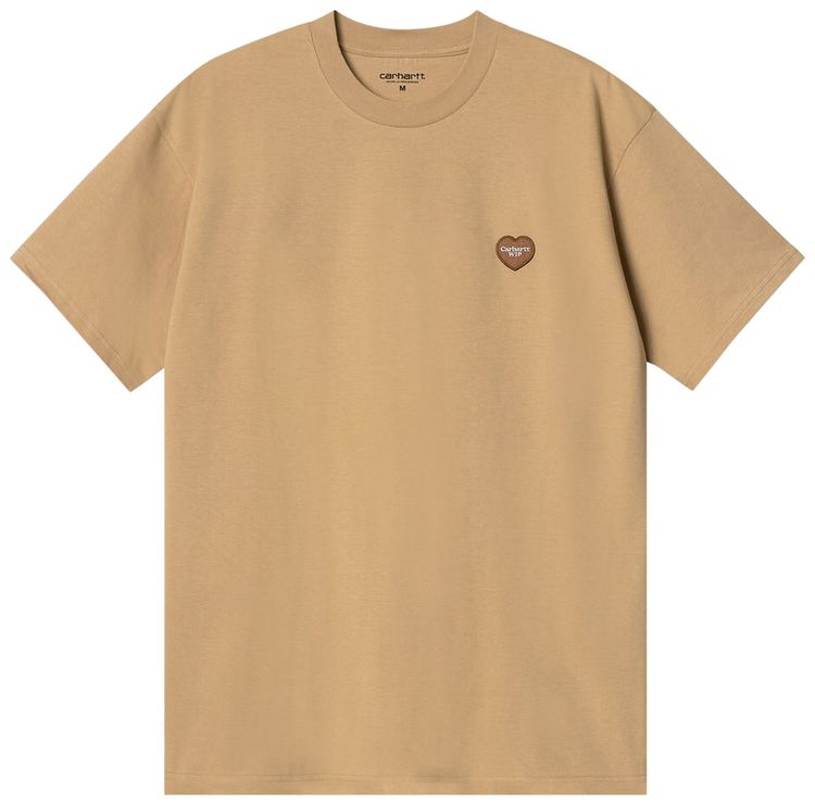 Carhartt WIP Double Heart T Shirt Dusty Hamilton Brown