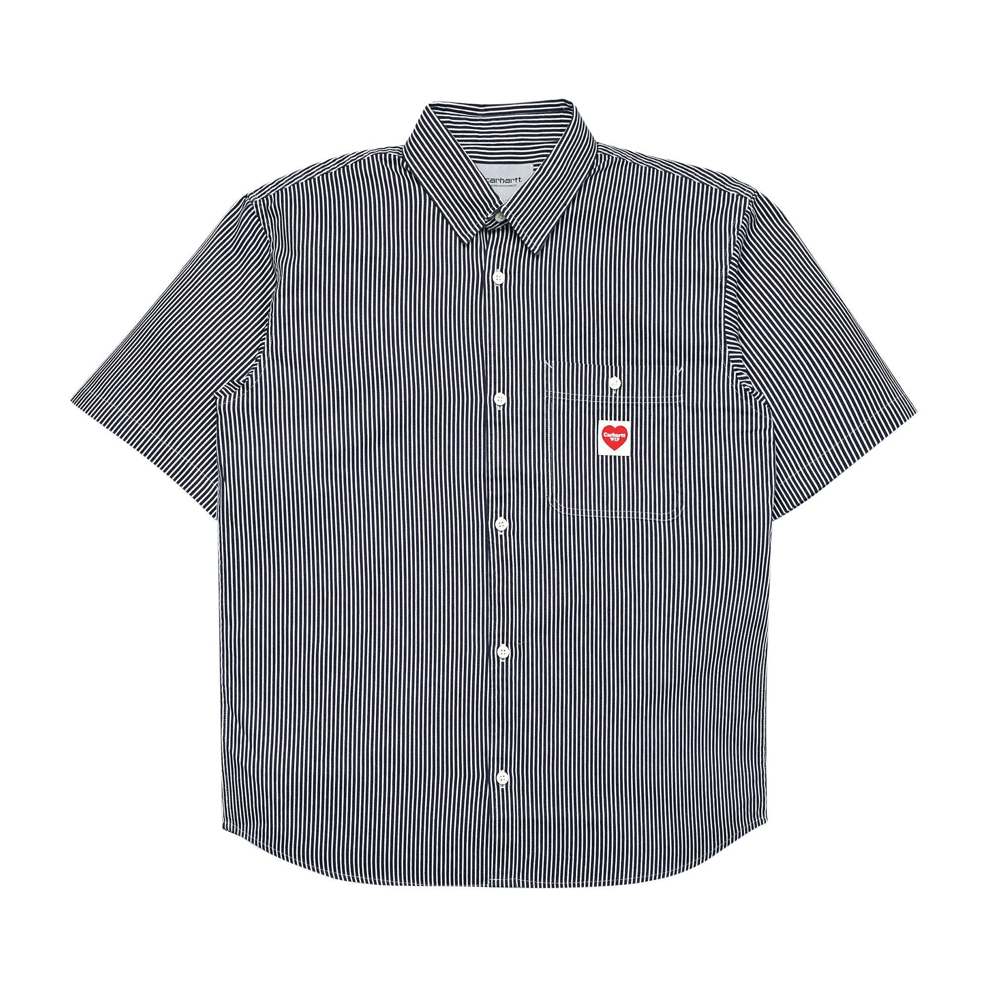Buy Carhartt WIP Short-Sleeve Terrell Shirt 'Dark Navy/Wax