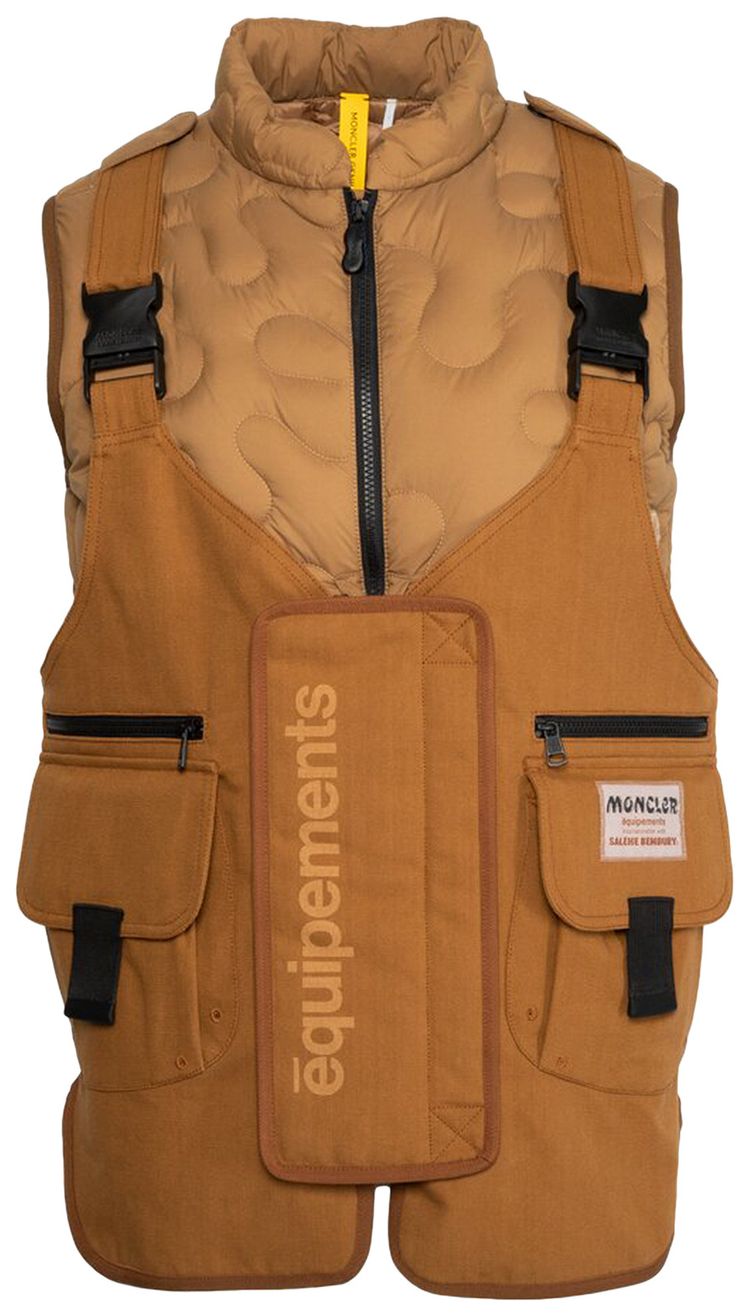 Moncler Genius x Salehe Bembury Sierpinski Vest Open Brown