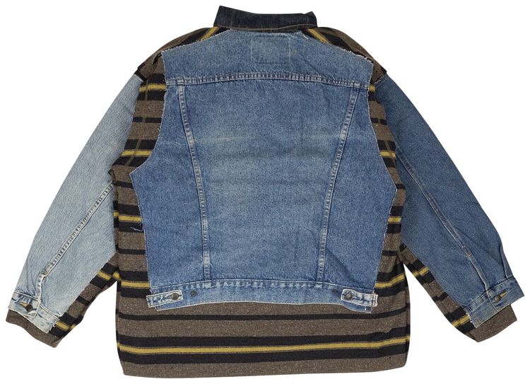 Needles Cover Reversible Blanket Jacket BlueBrown