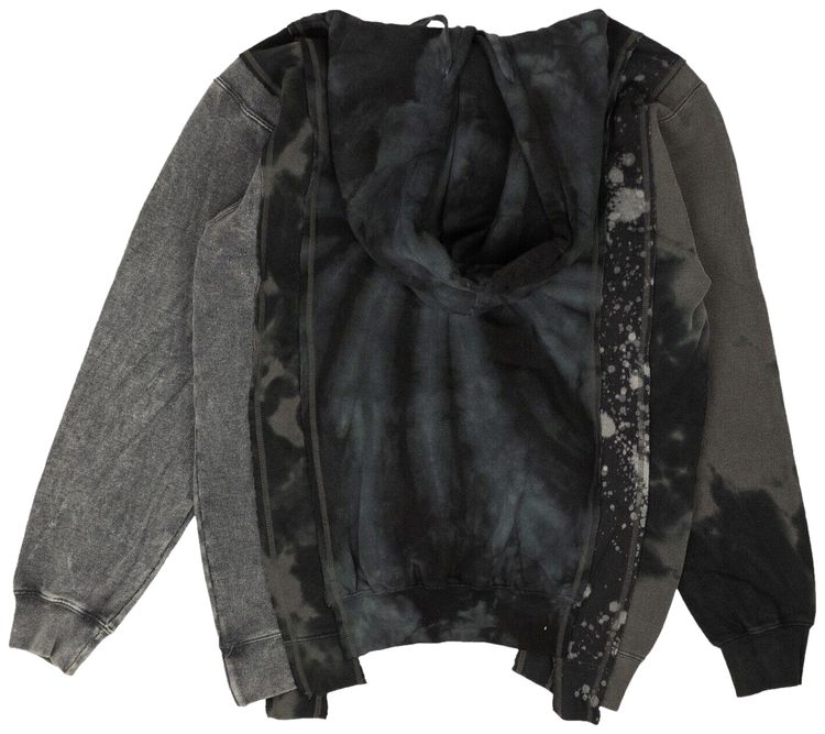 Needles 5 Cuts Hooded Sweatshirt BlackGrey