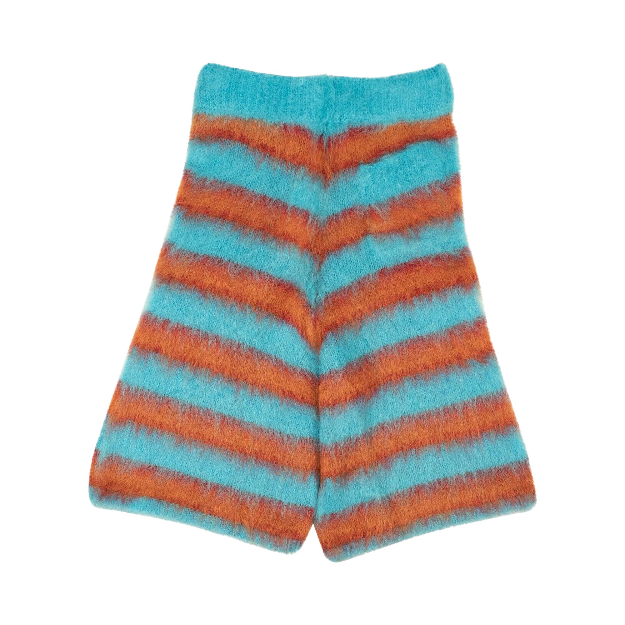 Buy Marni Mohair Fuzzy Wuzzy Brushed Shorts 'Turquoise