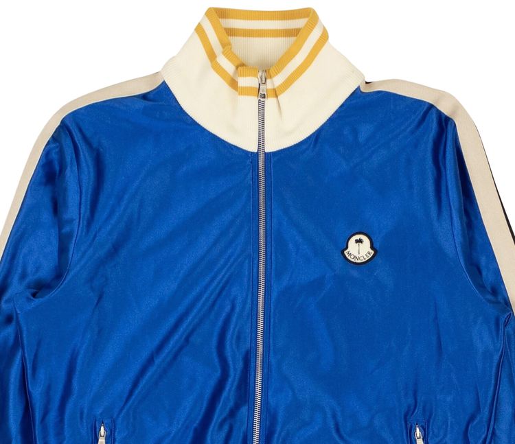 Moncler x Palm Angels Polyester Track Jacket Blue