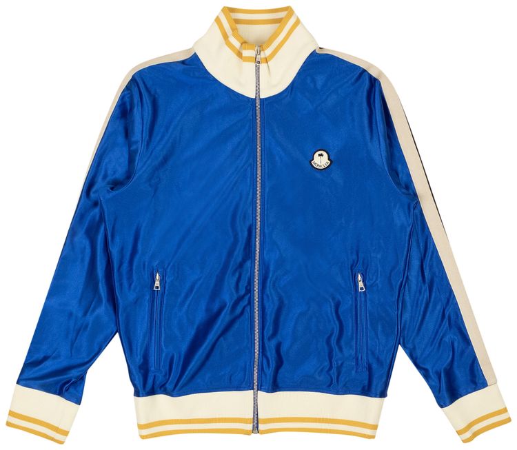 Moncler x Palm Angels Polyester Track Jacket Blue