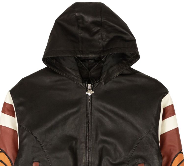 Just Don New York Basketball Leather Jacket Black