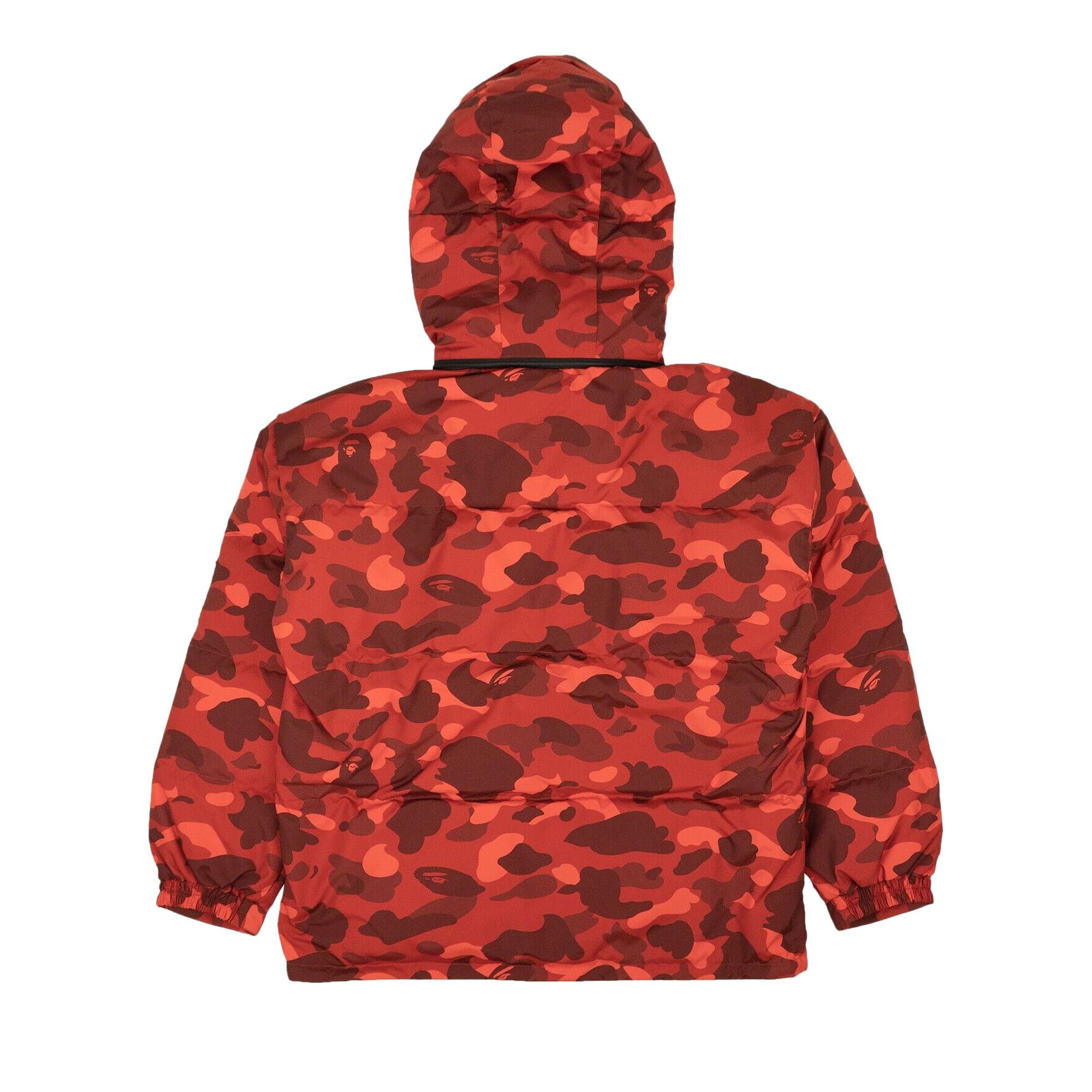 Size xxl BAPE Color Camo Relaxed Fit Down Jacket Red