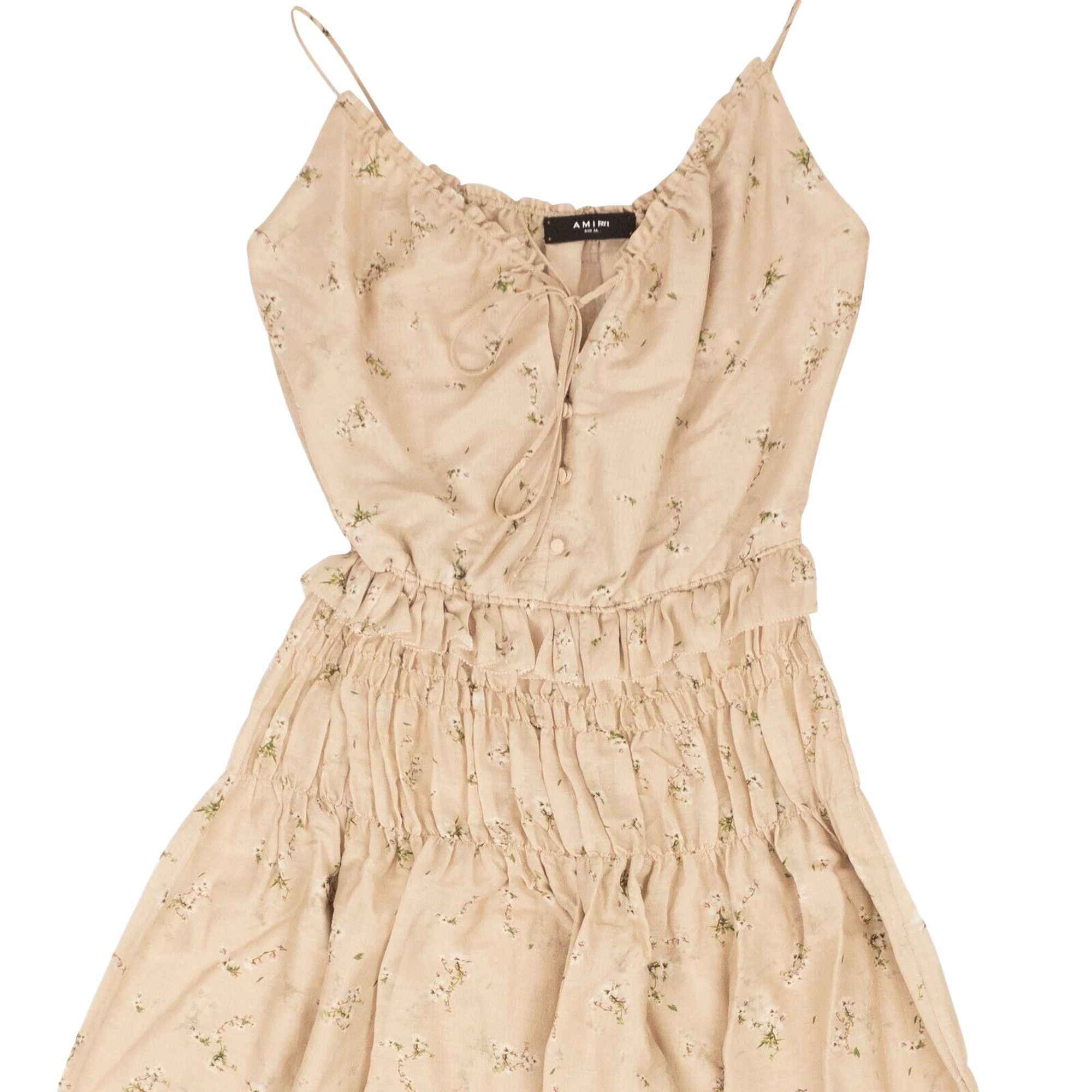 Buy Amiri Floral Design Voile Maxi Dress Nude Y0W08243CV NUDE GOAT CA