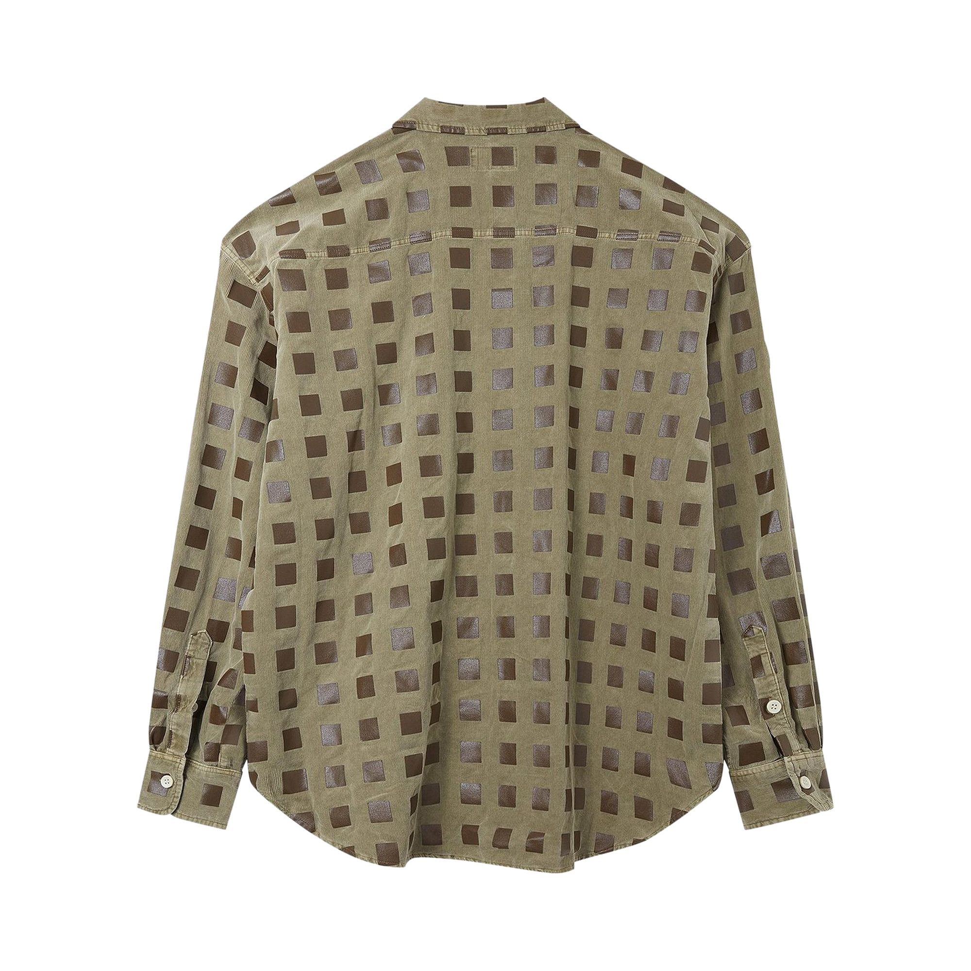 Buy Cav Empt Overdye Cord Dot Big Shirt 'Khaki' - CES22SH06 KHAK