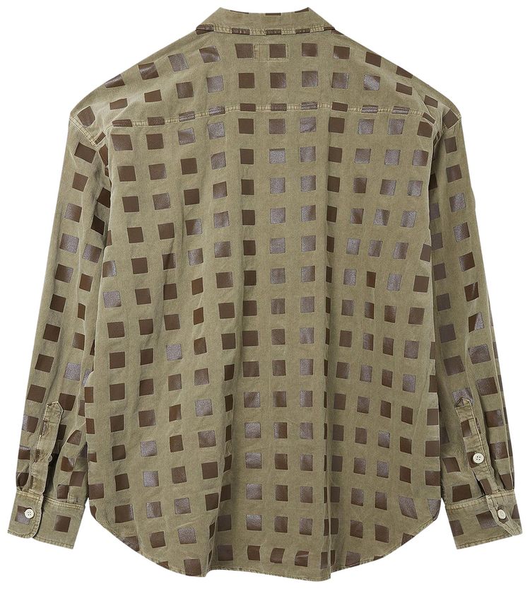 Cav Empt Overdye Cord Dot Big Shirt Khaki