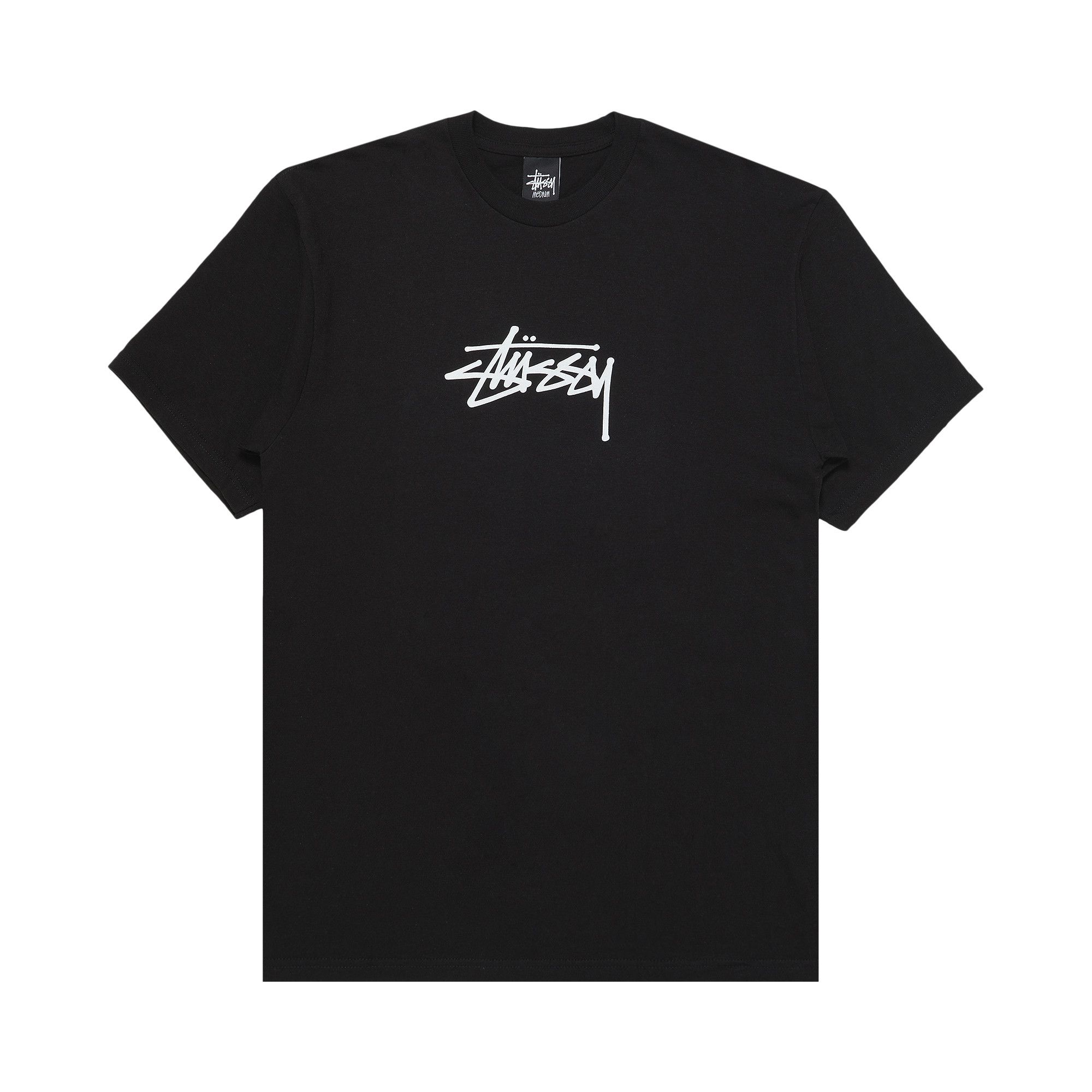 Buy Stussy Basic Stock Tee 'Black' - 1902678 BLAC | GOAT