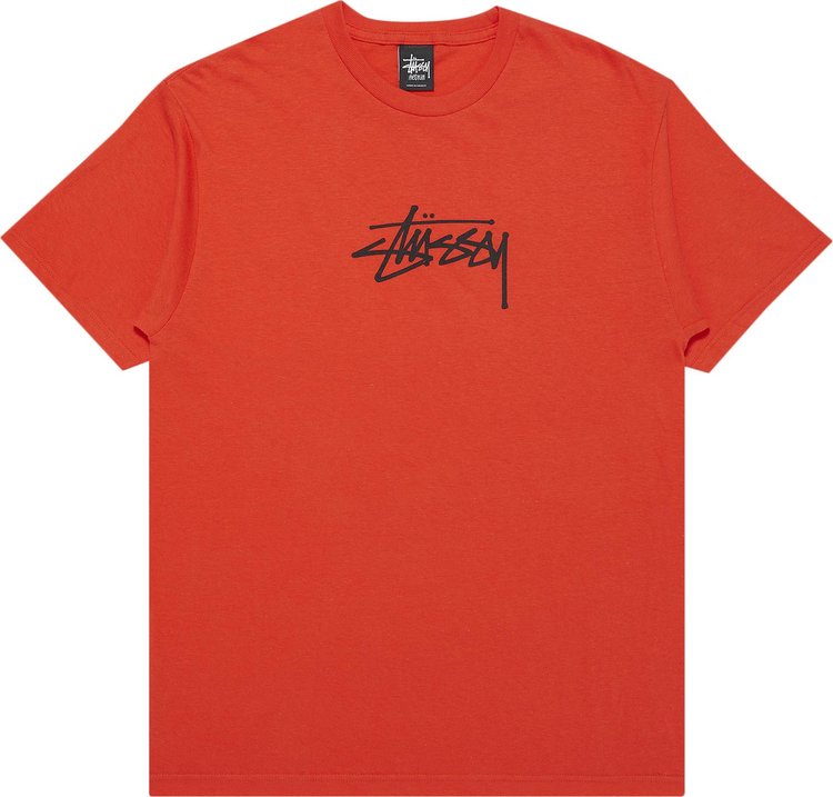 Buy Stussy Basic Stock Tee 'Red' - 1902678 RED | GOAT