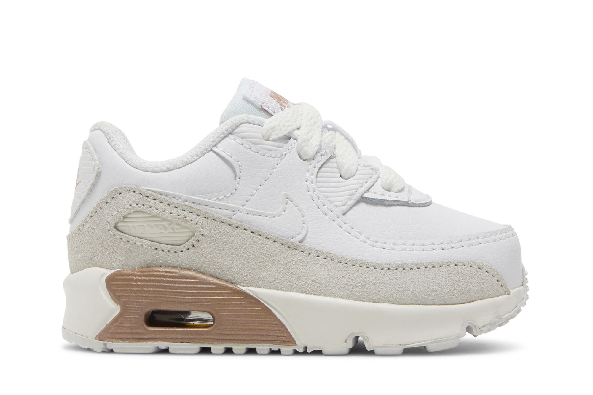 Wmns air max 90 top leather metallic red bronze