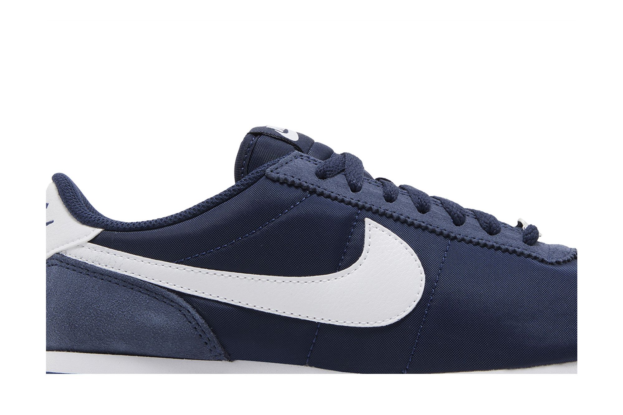 Nike cortez navy blue swoosh online