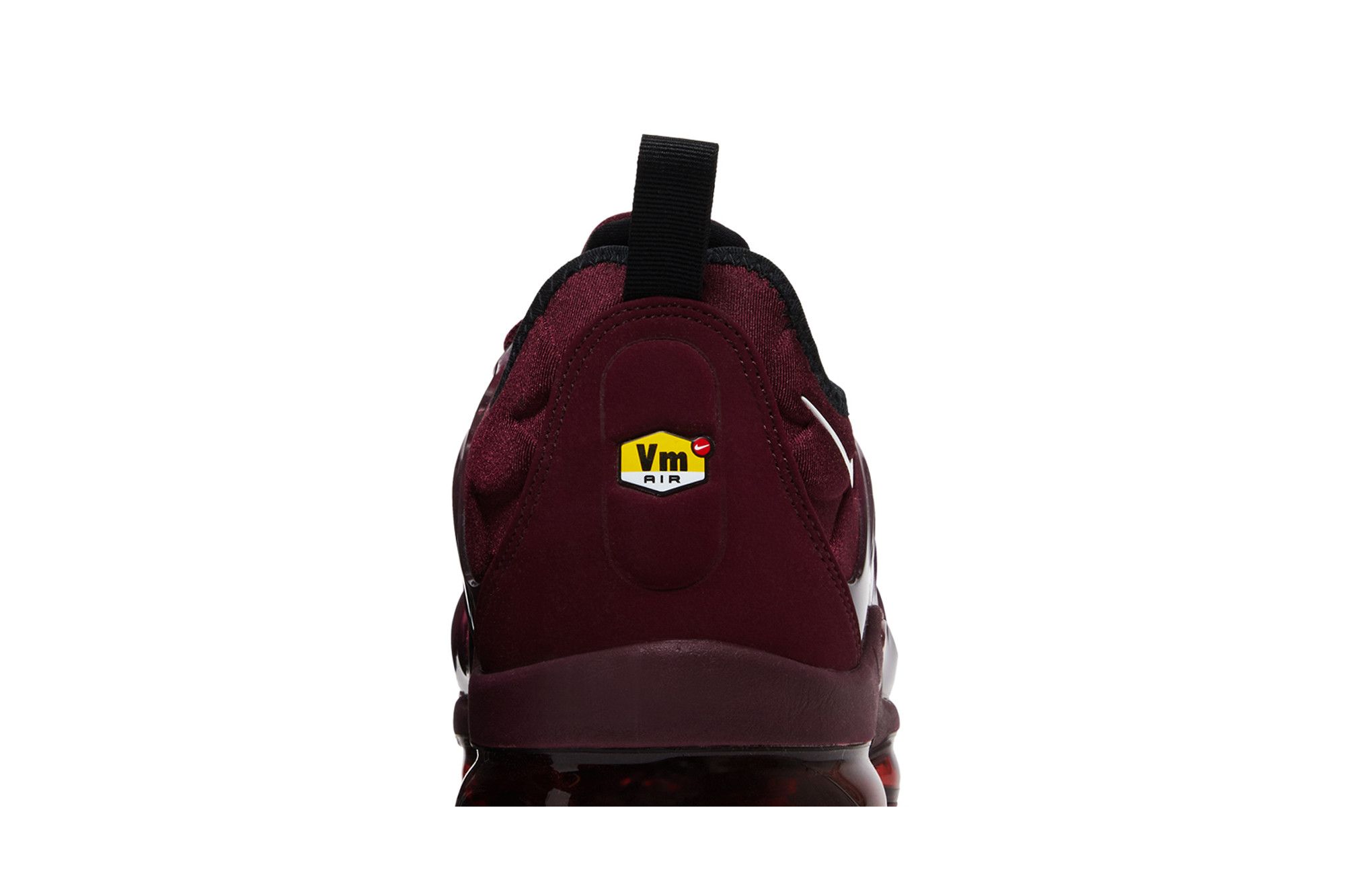 burgundy and black vapormax